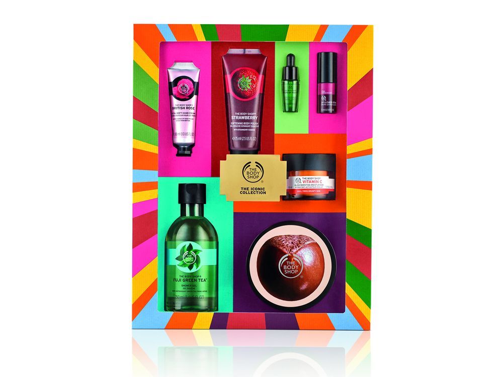 THE ICONIC COLLECTION - 40 YEARS OF THE BODY SHOP'S BEST The Body Shop; Thebodyshop.ca | $149 