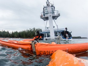 Efforts to remove a sunken tug from the waters off British Columbia's central coast have wrapped up, but crews continue to clean-up and survey the damage left behind.