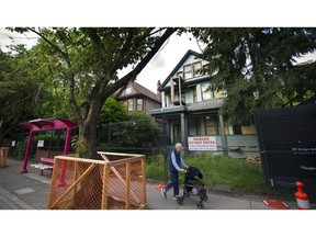 A photo of ouses slated for demolition in Vancouver's West End on June 9, 2016.