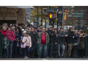 Annual Remembrance Day ceremony at the Victory Square cenotaph in Vancouver, BC Friday, November 11, 2016.