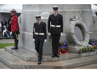 Annual Remembrance Day ceremony at the Victory Square cenotaph in Vancouver, BC Friday, November 11, 2016.