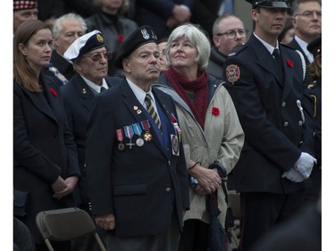 Annual Remembrance Day ceremony at the Victory Square cenotaph in Vancouver, BC Friday, November 11, 2016.