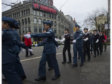 Annual Remembrance Day ceremony at the Victory Square cenotaph in Vancouver, BC Friday, November 11, 2016.