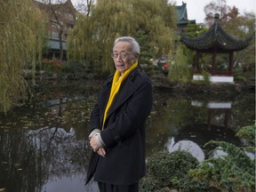 Vancouver architect Joe Wai is receiving a lifetime achievement award for his work, which includes the Dr. Sun Yat Sen Gardens, where he is pictured Friday, November 18, 2016.