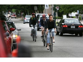 Cyclists use the 10th Avenue corridor close to VGH as their commute route. The City of Vancouver proposes eliminating parking on this stretch to create another bike lane. Patients using the facilities there, who may not be in great health, and probably not cyclists, would be forced to park further away.