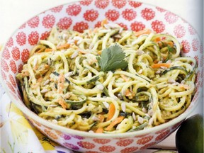 Zucchini Noodles with Avocado Cream Sauce from Joyous Detox by Joy McCarthy.
