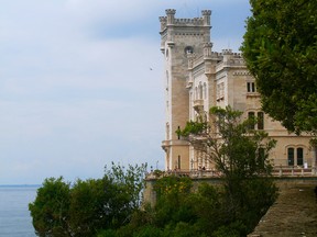 Castello di Miramare, a neo-gothic castle with botanical gardens perched high above the sea, makes a fine setting for a Prosecco picnic.