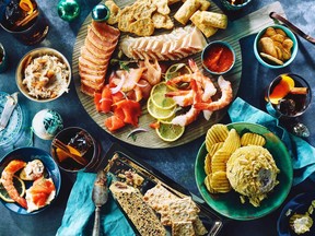 Seafood charcuterie with President's Choice products.