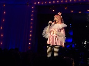 Madonna performs during Art Basel Miami Beach, Saturday, Dec. 3, 2016, in Miami Beach, Fla. (AP Photo/Kelli Kennedy)