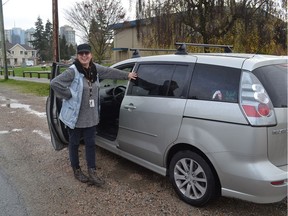 Aboriginal youth worker Toni Burbridge gets ready to pick up students who can't afford transit and need help getting to school.