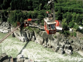 The Hell's Gate Airtram, a suspended gondola which crosses the Fraser River north of Hope, is pictured in a file photo. A former director of Hell's Gate is suing the company, and the company is also suing him in a separate civil action.