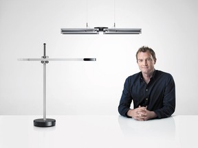 Caption: Jake Dyson, son of famed inventor and Dyson founder, James Dyson, has just released his CSYS Task Light, an LED lighting system  Photo: Dyson for The Home Front: Dyson enters the world of lighting design by Rebecca Keillor   [PNG Merlin Archive]