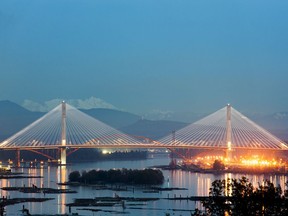 An undated handout photo of the Port Mann Bridge. Stuart McCall/North Light files