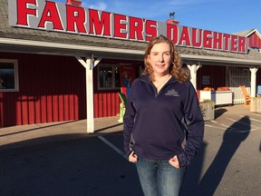 Heather Coulombe, co-owner of the Farmer's Daughter Country Market in Whycocomagh, N.S., is shown in front of the store on Wednesday, Nov.9, 2016.