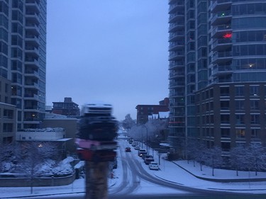 Slushy streets disrupt traffic as Metro Vancouver gets hit by snow on December 9, 2016.