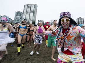 Polar Bear Swim at English Bay draws all kinds of craziness.