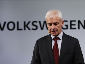 Volkswagen AG chief executive officer Matthias Muller apologized over a scandal that plunged the German auto giant into the deepest crisis of its history.