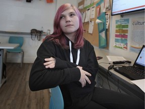 Bailey Torbica, who is 19 and aged out of government care, is enrolled in an employment training program in New Westminster.