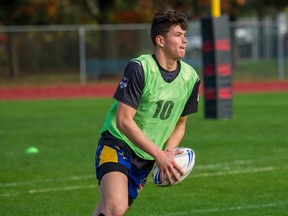 Quinn Ngawati at a Toronto Wolfpack tryout session in Abbotsford in November.