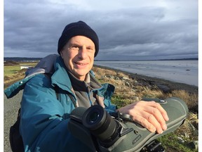 Retired UBC professor Peter Candido, at Boundary Bay earlier this month, put his photography and identification skills to good use at the annual Christmas Bird Count in Ladner.