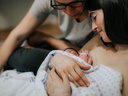 File: Emma Hansen delivered a healthy baby boy Friday, a year after her son Reid Richard Vanden-Brink had been 