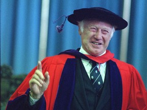 Michael Smith, recipient of the Nobel Prize in molecular chemistry, received an honorary Doctor of Science from UBC in 1994.