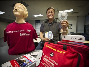 Peter Ko teaches CPR and other first-aid training at St. John Ambulance in Vancouver. He says interest in first aid training in the Asian community has been strong for the past 20 years, especially since St. John Ambulance started giving Chinese-language courses.