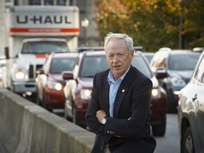 Ian Adam, former director of transportation for the City of Vancouver, stands at the Georgia Street Viaduct, which is scheduled to be demolished. ‘Those at city hall don’t seem to realize that closing the viaducts will have impacts. The cars have to go somewhere,’ he says.