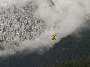 A search is underway on Hollyburn Mountain for a lost skier.