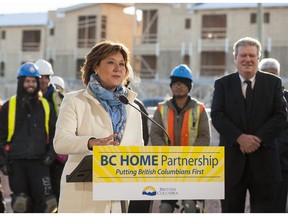 Premier Christy Clark announces a new program to assist first-time homebuyers in Surrey.
