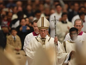 The Catholic Church’s edifice might “fall like a house of cards,” Pope Francis said, if it doesn’t balance its divisive rules about abortion, gays and contraception with the greater need to make the church a merciful, more welcoming place for all.