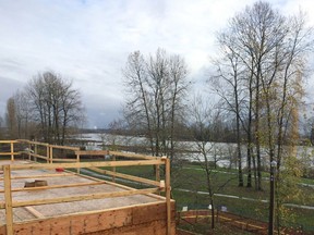 View of the Fraser River from the Fraserview Housing Co-op's second floor at 2910 East Kent Ave. in Vancouver. The co-op is expected to be ready by the end of 2017 and is being built on land donated by the City of Vancouver to the Vancouver Community Land Trust, under the auspices of the Co-operative Housing Federation of B.C.