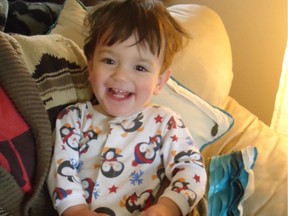 A woman has been charged in the 2017 death of a toddler found unresponsive in a playpen at an illegal east Vancouver daycare. Macallan Wayne Saini (pictured) was just 16 months old when he was found unresponsive in a playpen at an unlicensed and unregistered daycare.