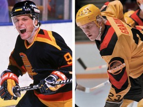 Tony Tanti (left) and Thomas Gradin are being inducted into BC Hockey Hall of Fame.