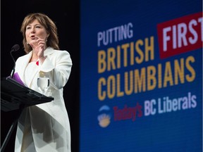 Premier Christy Clark during the 2013 B.C. election campaign.