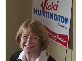 Vicki Huntington, the independent MLA for Delta-South, was expected to seek a third term in this year's provincial election. Instead, she decided her health took precedence and announced she won't run for re-election.