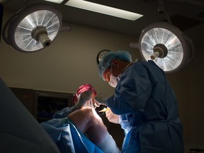 Surgeons at work at the Cambie Surgery Centre in Vancouver.