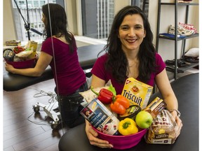 Cristina Sutter, the SportMedBC RunWalk dietitian, says fad diets don't work and that people would be much better off to exercise and eat properly.