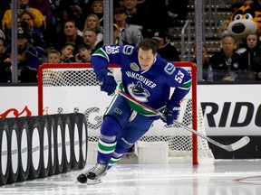 Bo Horvat competes in the Bridgestone NHL Fastest Skater event.