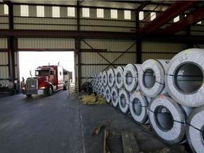 In this Nov. 21, 2016, photo, a truck pulls into a warehouse at LMS International in Laredo, Texas. Donald Trump's campaign promise to abandon the North American Free Trade Agreement helped win over Rust Belt voters who felt left behind by globalization. — The Associated Press files