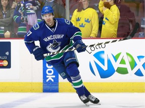 Vancouver Canucks forward Anton Rodin.