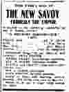 Jan. 5, 1905 ad in the Vancouver World for the New Savoy Theatre.