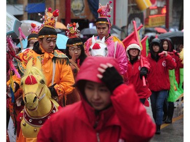 Action from the 44th annual  Chinese New Year Parade in Vancouver, BC., January 29, 2017.