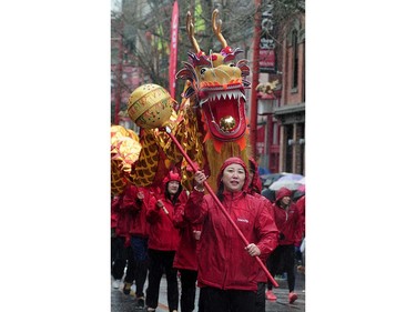 Action from the 44th annual  Chinese New Year Parade in Vancouver, BC., January 29, 2017.