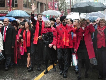 Prime Minister Justin Trudeau attends the 44th annual Chinese New Year Parade in Vancouver, BC., January 29, 2017.