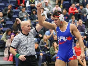 Simon Fraser Clan wrestler Morgan Smith started his collegiate career on the mat as a sleeper. Now he's aiming to become the school's first back-to-back 40-win men's grappler in its NCAA era.