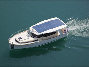 The Greenline 33, made in Slovenia, is what its builders call the world's first true hybrid boat. Appearing at the Vancouver Boat Show, Greenline hybrids are now available in Canada through the SV Business Group in West Vancouver. The entry-level Greenline 33 hybrid pictured here sells for $US263,900.