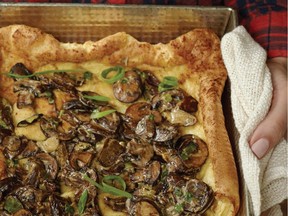 This show-stopping brunch casserole with a popover base and a creamy mushroom filling is easy to assemble. Not that it couldn’t be a good choice for dinner, too.