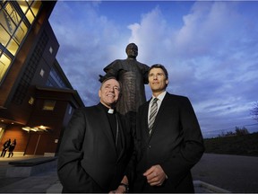 Archbishop Michael Miller, who emphasized that Catholicism has been engaged in a fruitful dialogue with scientists for many years, said it’s become painfully clear that humans are not meant to have “dominion” over nature. Miller teamed up with Vancouver Mayor Gregor Robertson.