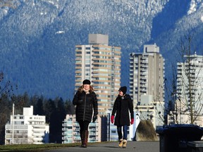 Vancouverites enjoy the sunny weather